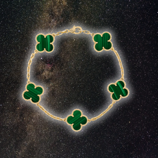 Vaan Cleff Bracelet Gold/Green